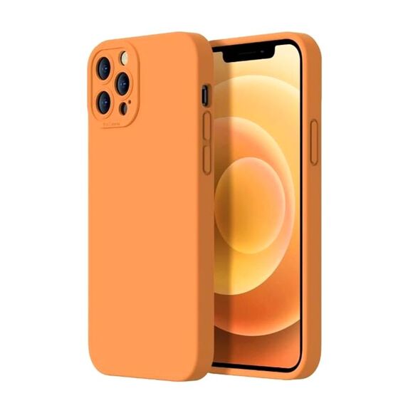 For iPhone 15 Plus Silicone Case Camera Protection Full Body Anti-Shock Orange - Picture 1 of 6
